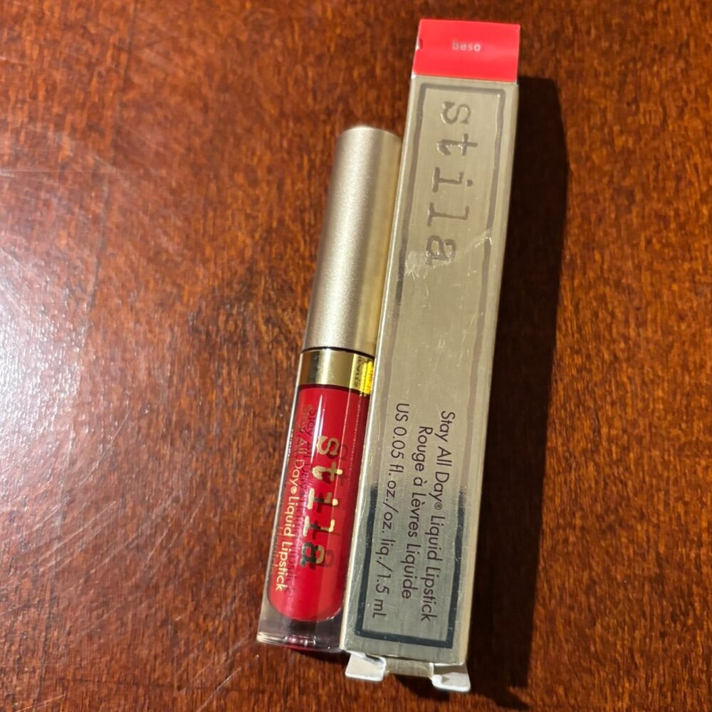 Stila Stay All Day Liquid Lipstick Beso Red .05fl oz